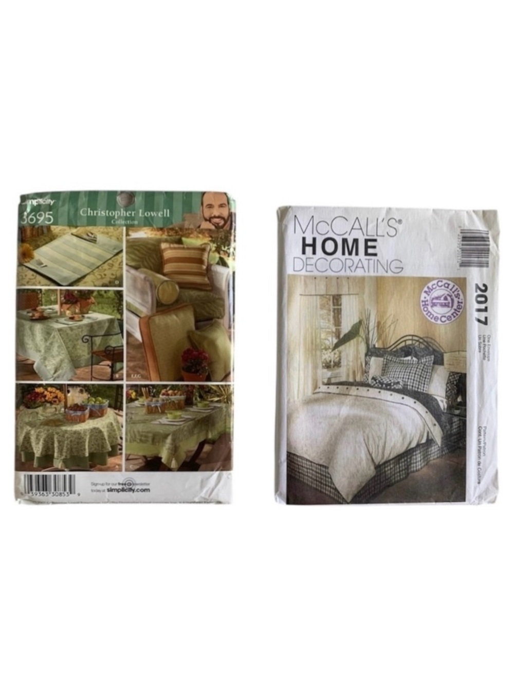 Home Decor Sewing Pattern Bundle McCall’s Christopher Lowell UNCUT